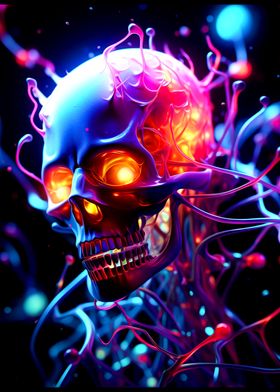 Neon Skull