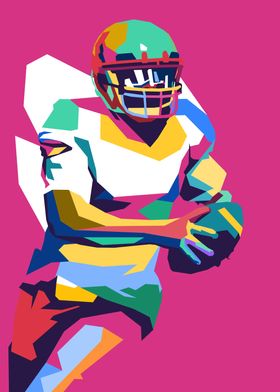 American Football Pop Art