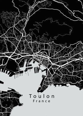 Toulon France City Map