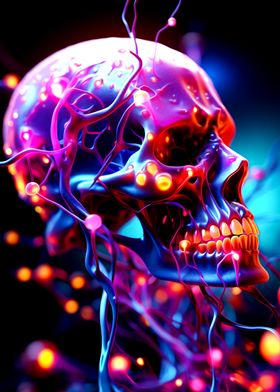 Neon Skull