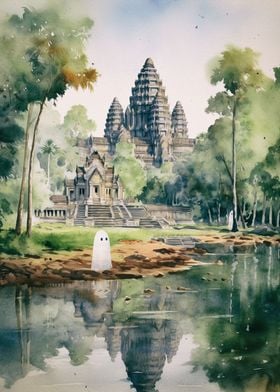 Two Ghosts at Angkor Wat