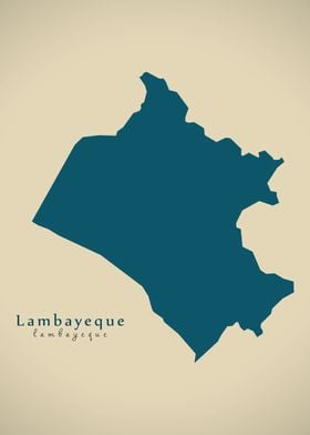 Lambayeque Peru region map