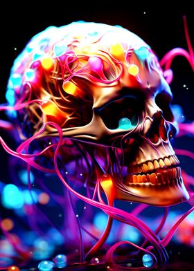 Neon Skull