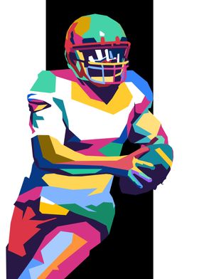 American Football Pop Art