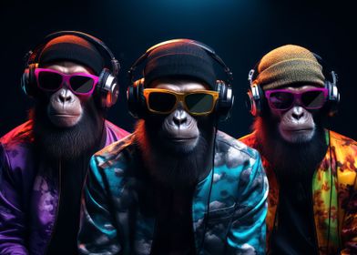 Three Cool Monkeys