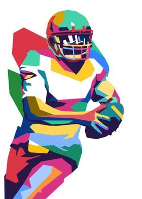 American Football Pop Art