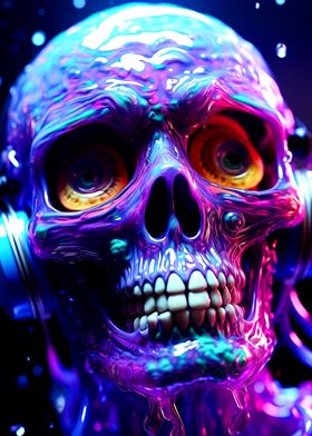 Neon Skull