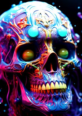 Neon Skull