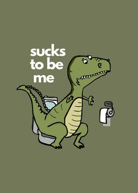 T Rex Funny Toilet