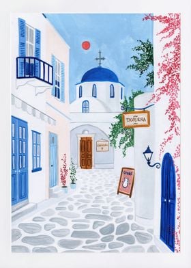 Paros Greece Art Print