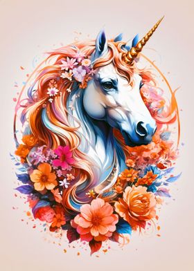 Floral Unicorn