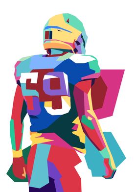 American Football Pop Art