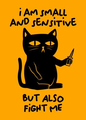 Sensitive Funny Cat Quotes