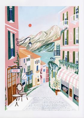 Lake Como Italy Art Print