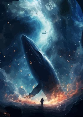 Space Whale In Sight
