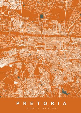 MAP PRETORIA SOUTH AFRICA