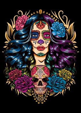 La Catrina Los Muertos Day