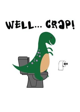 T Rex Funny Toilet