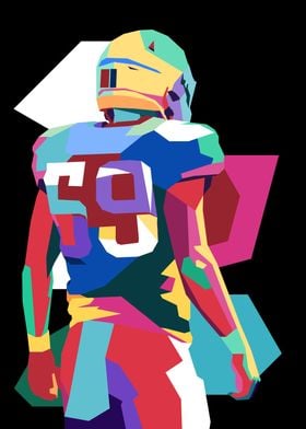 American Football Pop Art