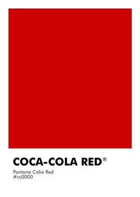 PANTONE COCA COLA RED