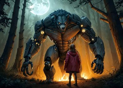 Werewolf and the girl