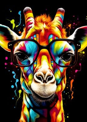 Colorful Giraffe