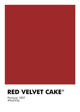 PANTONE RED VELVET CAKE