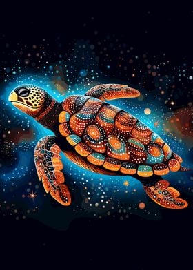 Dot Art Turtle