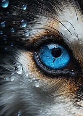 Husky Eye Close Up