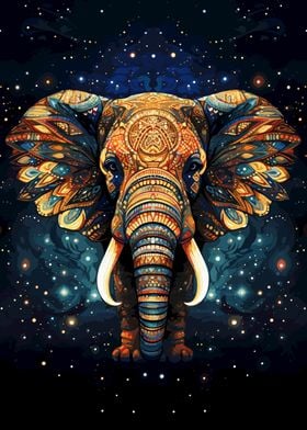 Dot Art Elephant