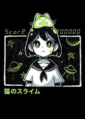 Anime Kawaii space girl   