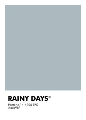 PANTONE RAINY DAYS