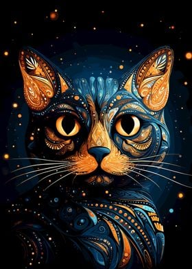 Dot Art Cat