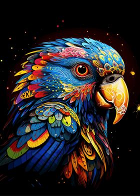 Dot Art Parrot