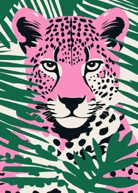 green cheetah print
