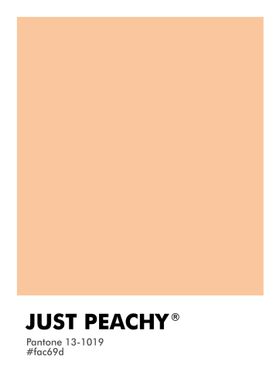 PANTONE JUST PEACHY