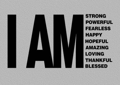 I Am Motivation Poster