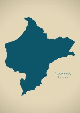 Loreto Peru region map