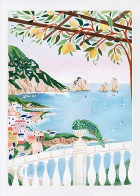 Capri Art Print Italy