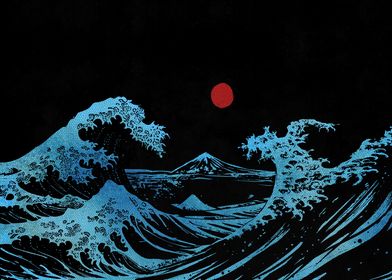 Blue wave Japan Hokusai