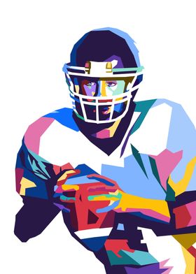 American Football Pop Art