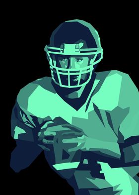 American Football Pop Art