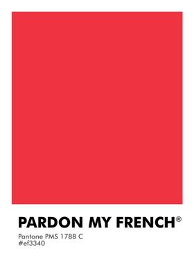 PANTONE PARDON MY FRENCH