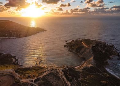 Golden Sunset In Malta