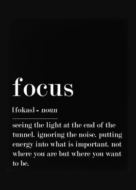 Focus Definition Black Bg