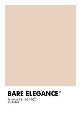 PANTONE BARE ELEGANCE