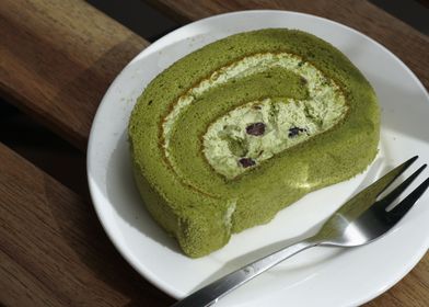 Love for Matcha Swiss Roll