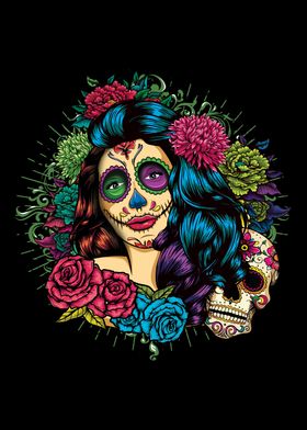 La Catrina Los Muertos Day