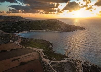 Golden Sunset In Malta