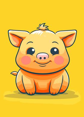 cute pig animal 